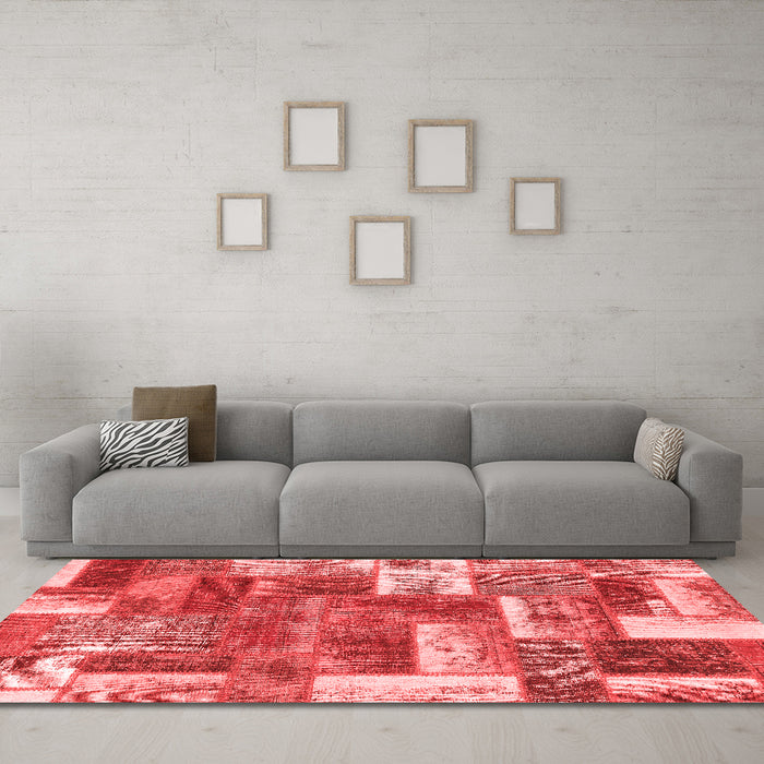 Transitional Red Washable Rugs