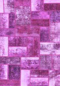 Patchwork Purple Transitional Rug, abs1358pur