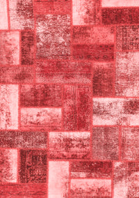 Patchwork Red Transitional Rug, abs1358red