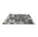 Sideview of Machine Washable Patchwork Gray Transitional Rug, wshabs1358gry