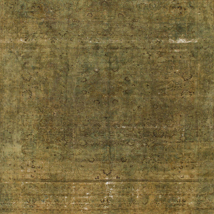 Square Abstract Hazel Green Modern Rug, abs1359