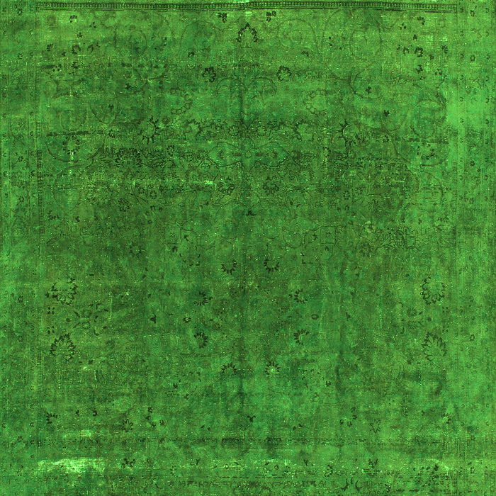 Abstract Green Modern Rug, abs1359grn