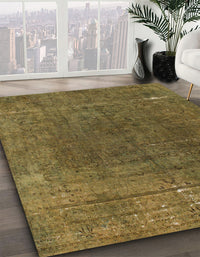 Abstract Hazel Green Modern Rug, abs1359