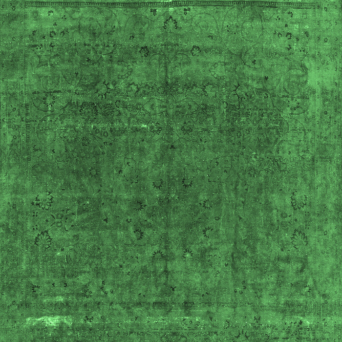Machine Washable Abstract Emerald Green Modern Area Rugs, wshabs1359emgrn