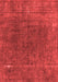 Abstract Red Modern Area Rugs