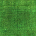 Square Abstract Green Modern Rug, abs1359grn