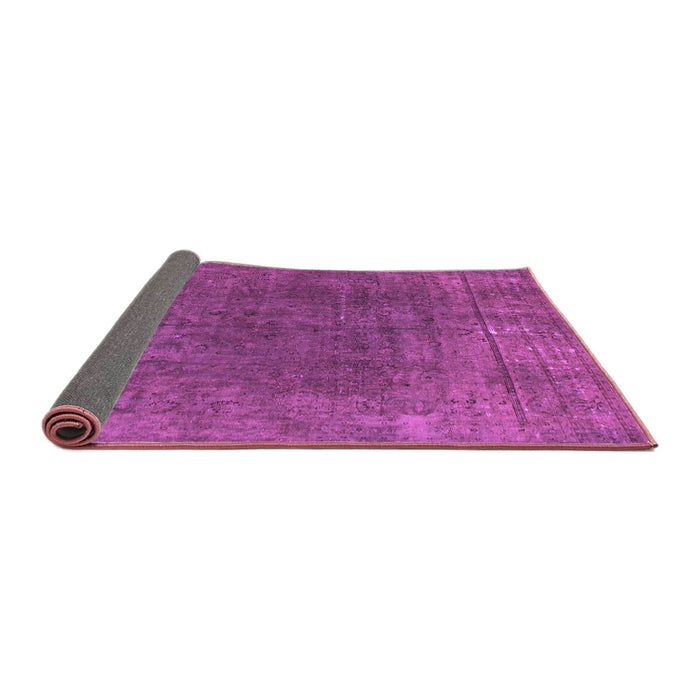 Sideview of Abstract Purple Modern Rug, abs1359pur