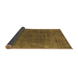 Sideview of Abstract Brown Modern Rug, abs1359brn