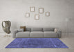 Machine Washable Abstract Blue Modern Rug in a Living Room, wshabs1359blu