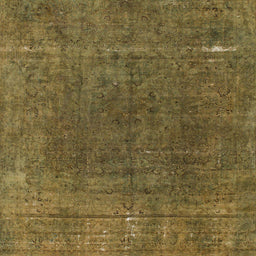 Square Machine Washable Abstract Hazel Green Rug, wshabs1359