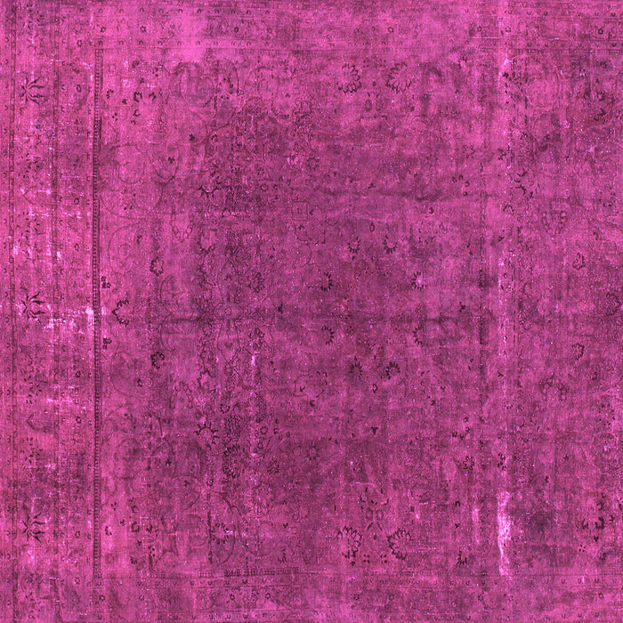Square Abstract Pink Modern Rug, abs1359pnk