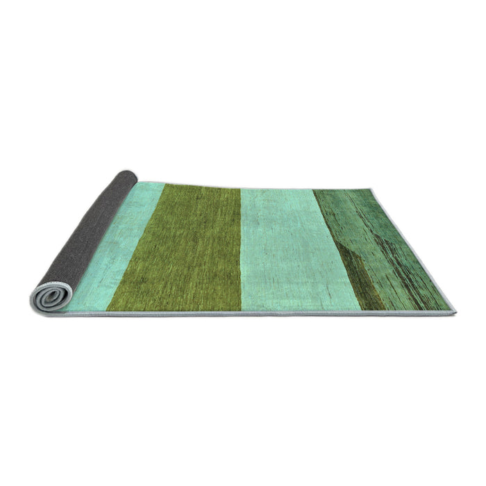 Sideview of Solid Light Blue Modern Rug, abs135lblu