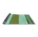 Sideview of Solid Light Blue Modern Rug, abs135lblu