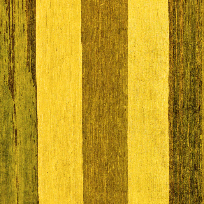 Square Solid Yellow Modern Rug, abs135yw
