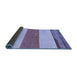 Sideview of Solid Blue Modern Rug, abs135blu