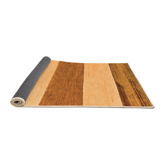 Sideview of Solid Orange Modern Rug, abs135org