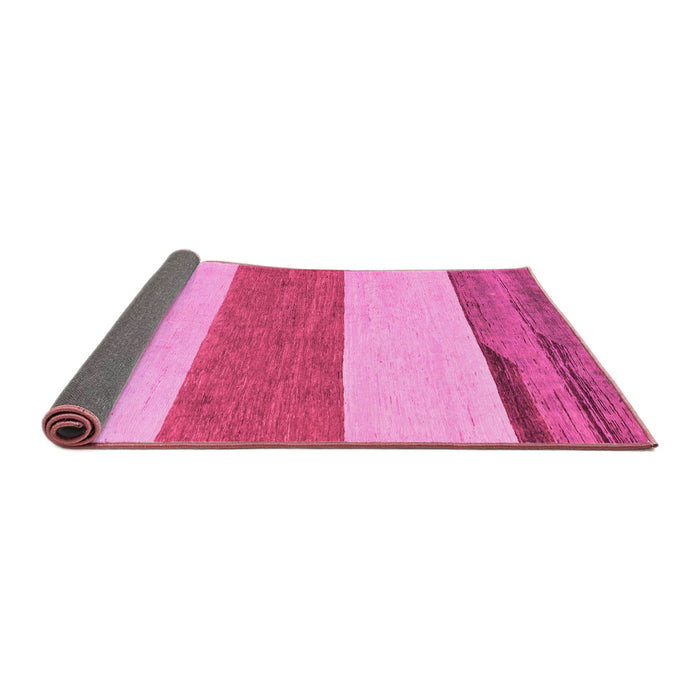 Sideview of Solid Pink Modern Rug, abs135pnk