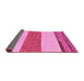 Sideview of Solid Pink Modern Rug, abs135pnk