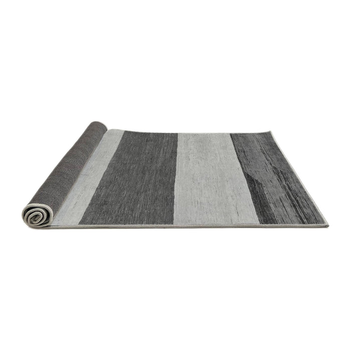 Sideview of Solid Gray Modern Rug, abs135gry