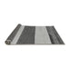 Sideview of Solid Gray Modern Rug, abs135gry