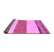 Sideview of Solid Purple Modern Rug, abs135pur