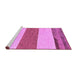 Sideview of Machine Washable Solid Purple Modern Area Rugs, wshabs135pur