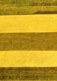 Solid Yellow Modern Rug, abs135yw