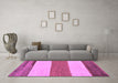 Machine Washable Solid Purple Modern Area Rugs in a Living Room, wshabs135pur