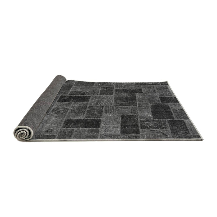 Sideview of Abstract Gray Modern Rug, abs1360gry
