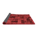 Abstract Red Modern Area Rugs