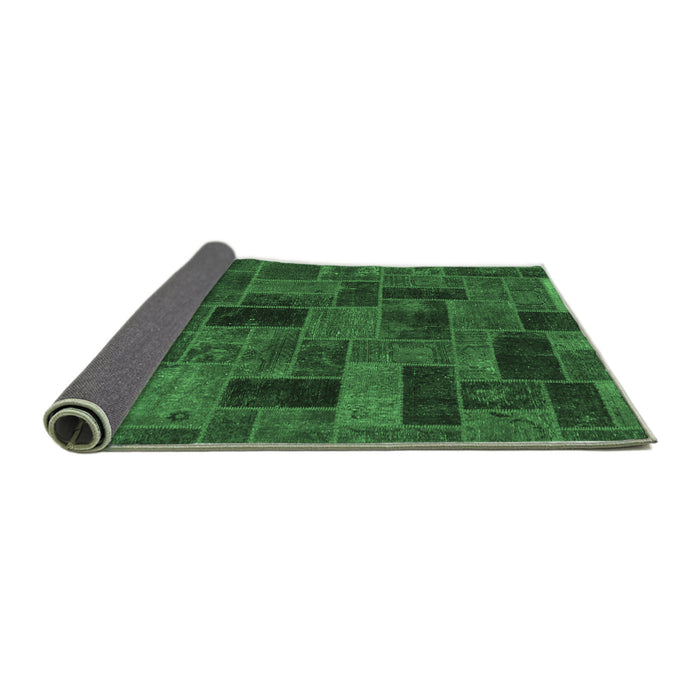 Sideview of Abstract Emerald Green Modern Rug, abs1360emgrn