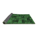 Sideview of Abstract Emerald Green Modern Rug, abs1360emgrn