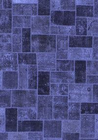 Abstract Blue Modern Rug, abs1360blu