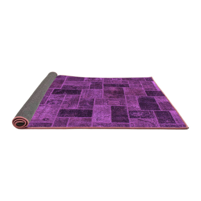 Sideview of Abstract Purple Modern Rug, abs1360pur