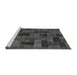 Sideview of Machine Washable Abstract Gray Modern Rug, wshabs1360gry