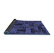 Sideview of Abstract Blue Modern Rug, abs1360blu