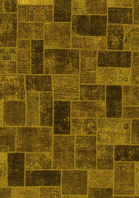 Abstract Yellow Modern Rug, abs1360yw