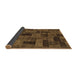 Sideview of Abstract Brown Modern Rug, abs1360brn