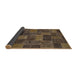 Sideview of Abstract Bakers Brown Modern Rug, abs1361