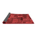 Abstract Red Modern Area Rugs