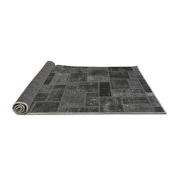 Sideview of Abstract Gray Modern Rug, abs1361gry