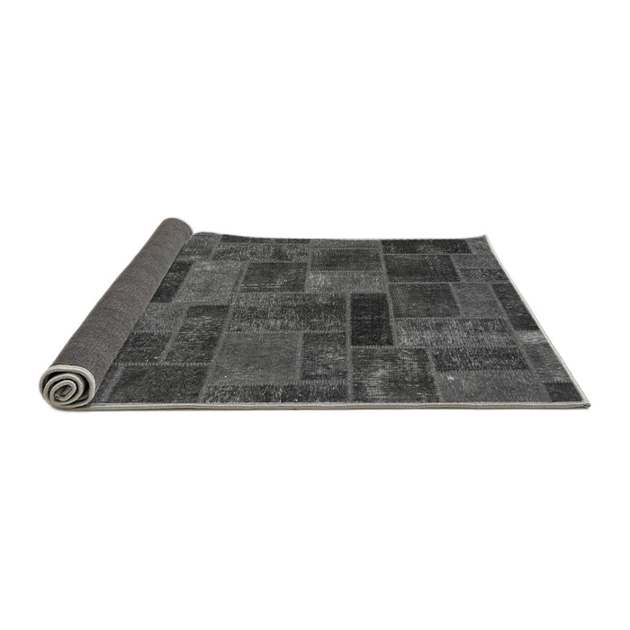 Sideview of Abstract Gray Modern Rug, abs1361gry