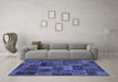 Machine Washable Abstract Blue Modern Rug in a Living Room, wshabs1361blu