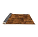 Sideview of Abstract Orange Modern Rug, abs1361org