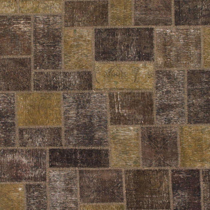 Machine Washable Abstract Bakers Brown Rug, wshabs1361