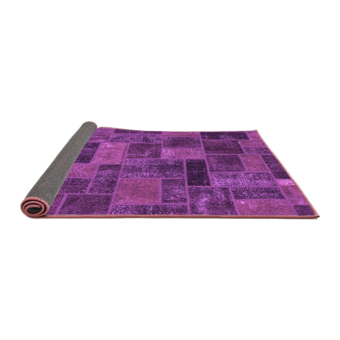 Sideview of Abstract Purple Modern Rug, abs1361pur