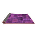 Sideview of Abstract Purple Modern Rug, abs1361pur