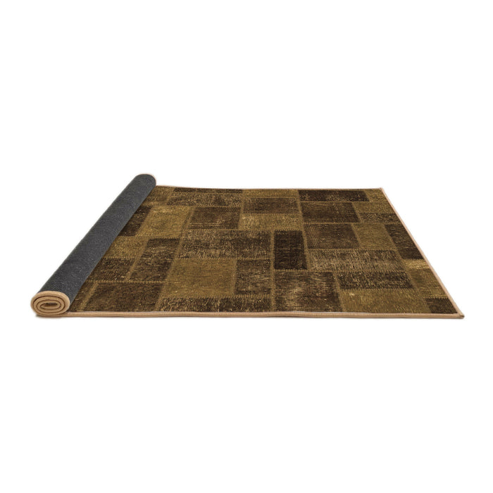 Sideview of Abstract Brown Modern Rug, abs1361brn