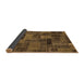 Sideview of Abstract Brown Modern Rug, abs1361brn