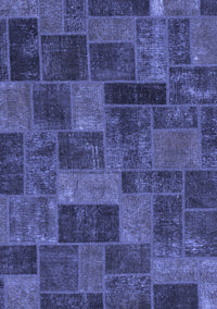 Abstract Blue Modern Rug, abs1361blu